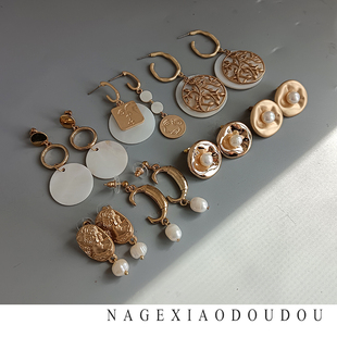 少量库存贝壳淡水珍珠耳环 包邮 清货19