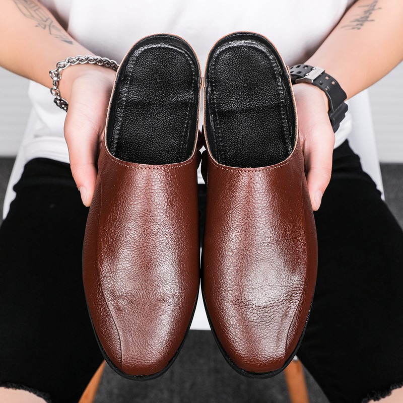 试衣间韩版潮居家外穿上班半拖鞋