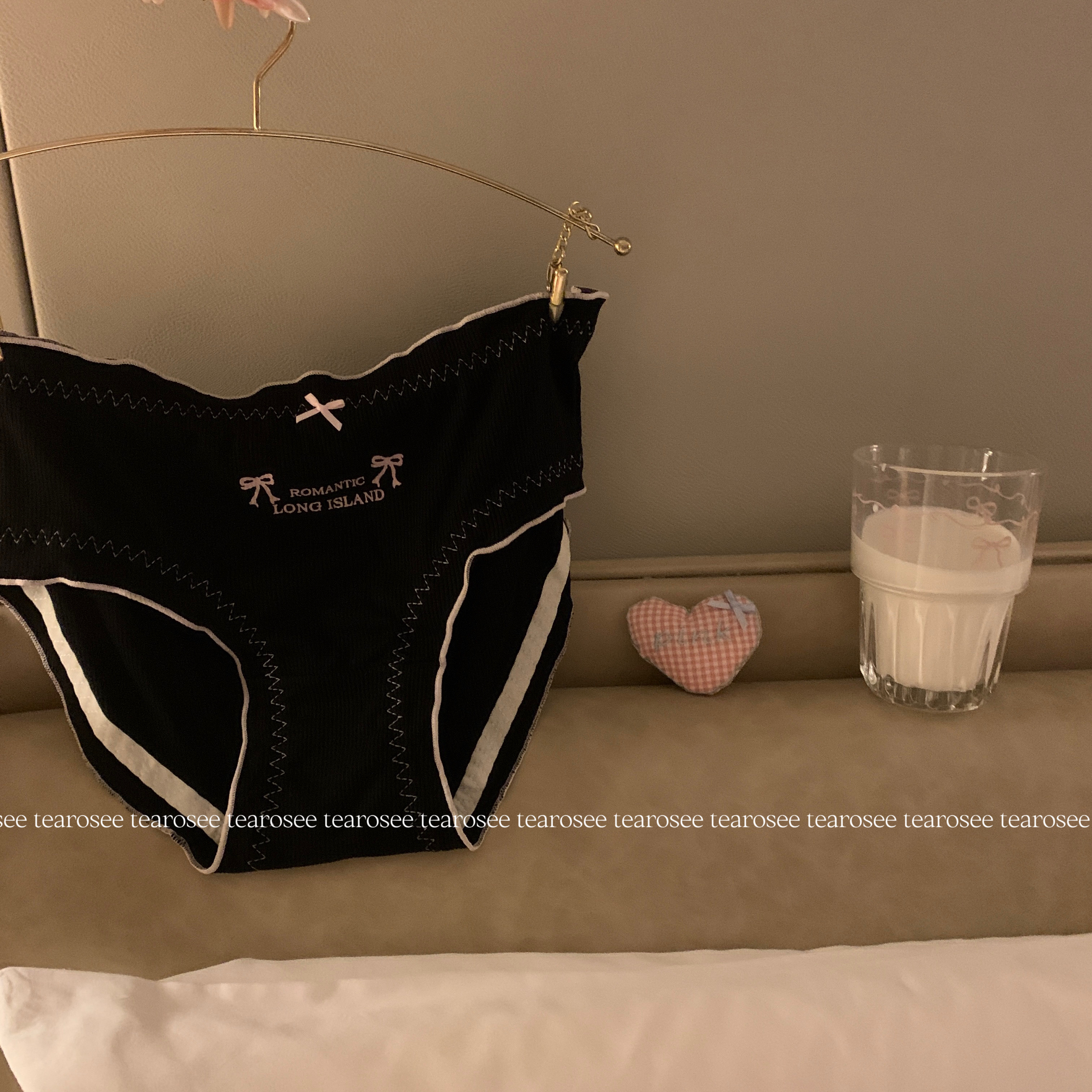 tearosee 少女心 舒适棉弹力包臀日系面包无痕内裤三角裤