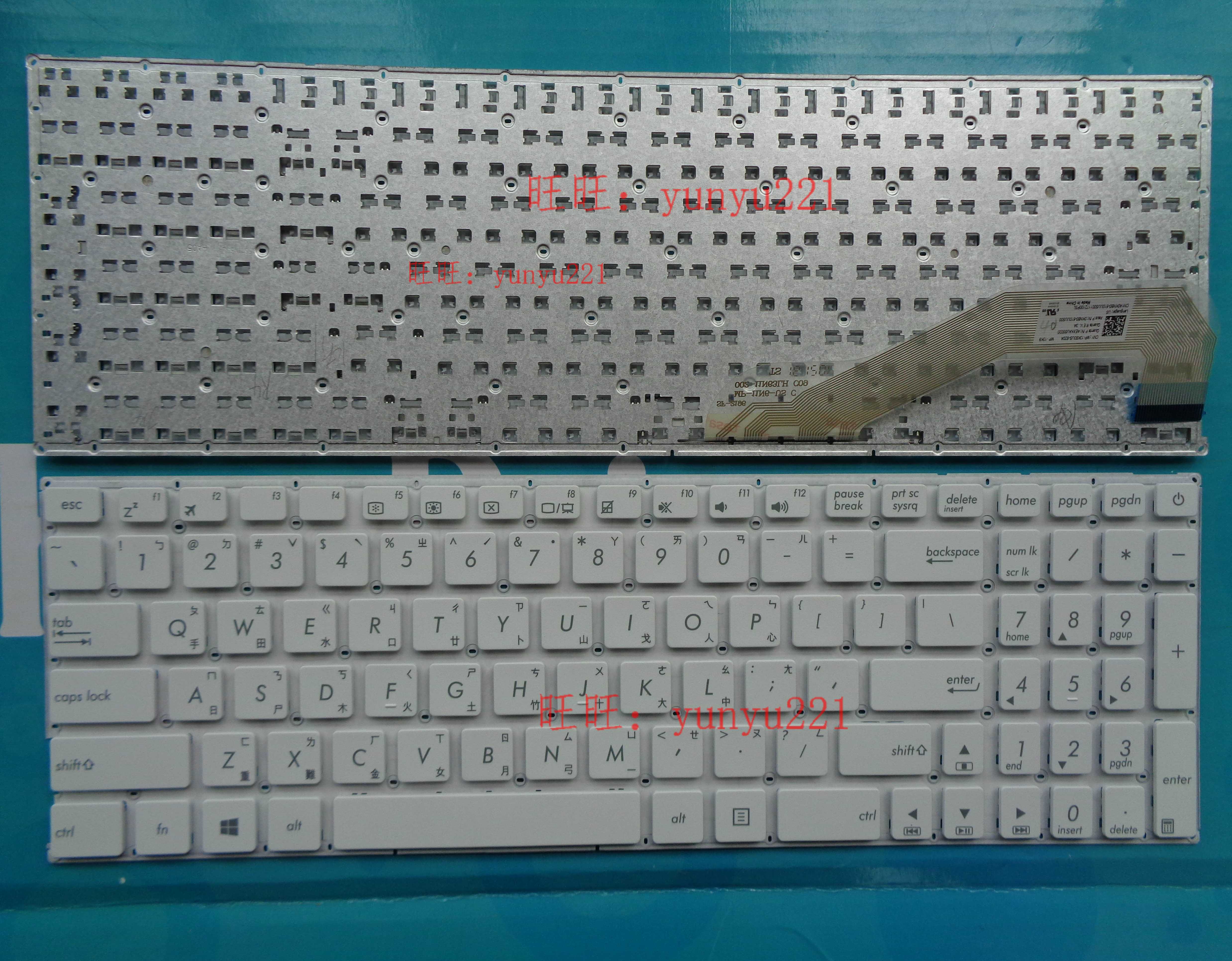 华硕X540 X540LJ X540SC X540LA X544 X540SA F540UP繁体中文键盘