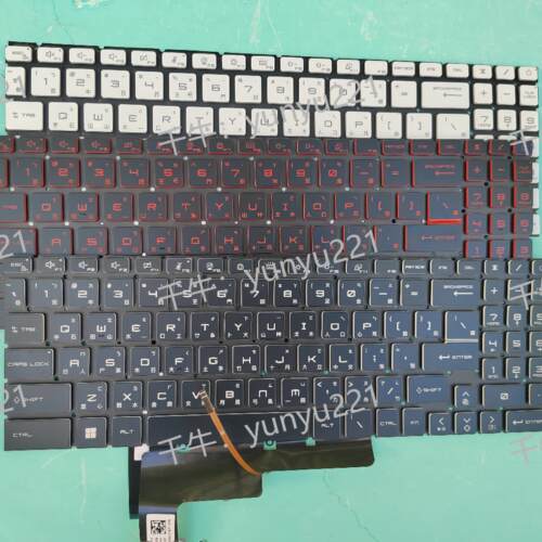 MSI Sword 15-A11U A11UC A11UD A11UE A11UG A11SC繁体TW CH键盘