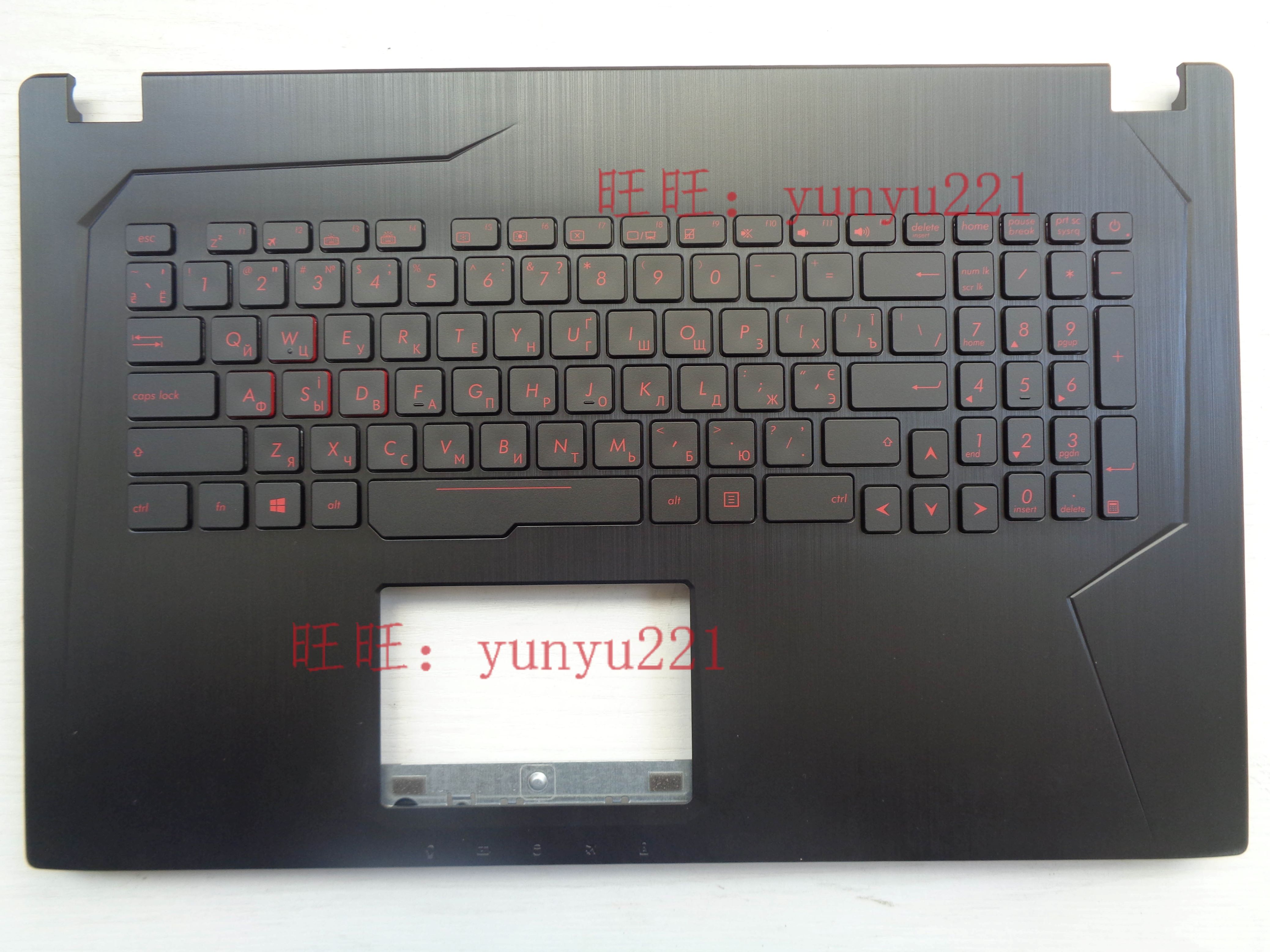华硕 ASUS GL753 GL753VD FX753  繁体中文注音 UA俄文RU键盘C壳