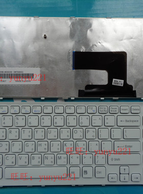 索尼VPC EH EH-111T 112T 211T 212T EL-111T 白色繁体中文键盘