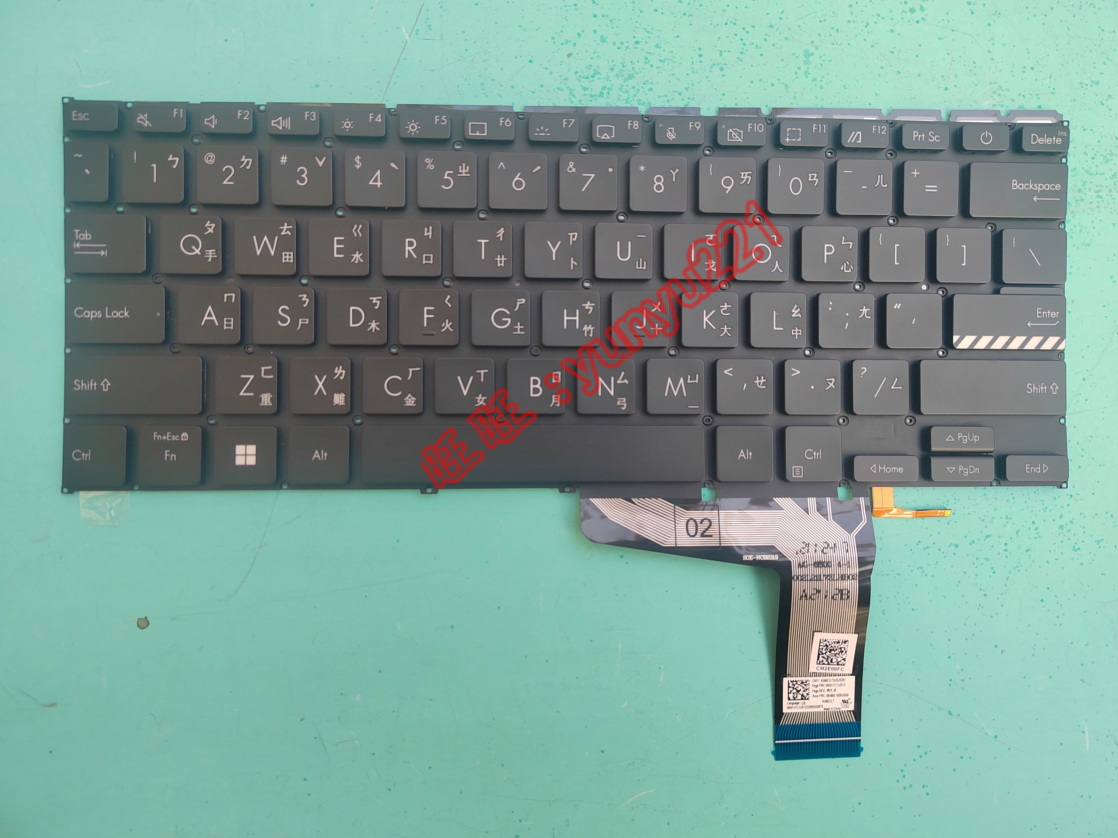 华硕14x X1403ZA X1402ZA M1402 D1402 F1402 M1403 繁体中文键盘