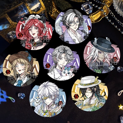 第五人格园丁祭司先知入殓师摄影师反光吧唧宿伞之魂双闪徽章挂件