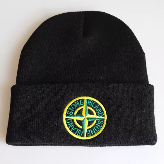 Winter Beanie Hat Unisex Knitted Hat Cross Dart Embroidery Knitted Hat Street Dance Hip Hop Pullover Hat