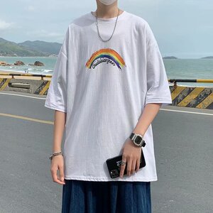 纯棉夏季新款短袖男韩版T恤宽松休闲圆领T613图片