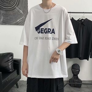 2021年夏季新款短袖男韩版T恤宽松休闲圆领T616图片