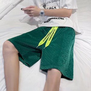 2022夏季运动短裤男ins潮百搭休闲裤子宽松直筒五分裤D676P33图片