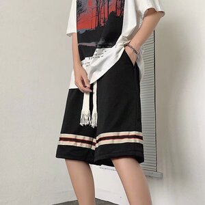 夏季网红外穿短裤男休闲宽松五分裤薄款中裤子潮流大裤衩X536P28图片