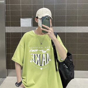 男生短袖英文字母夏季t恤潮牌宽松半袖百搭港风insT805图片