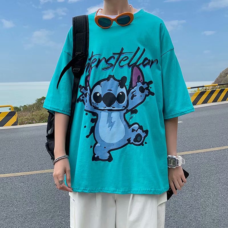 动漫涂鸦t恤男士短袖潮牌夏季DT605P25图片