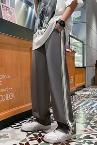 春秋高街裤子男韩版潮流百搭ins潮运动休闲裤宽松D174P32图片