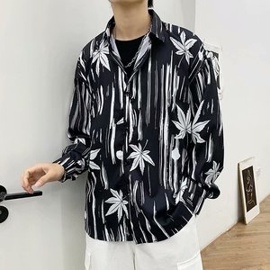男秋季长袖衬衫花衬衣C198C198P28图片