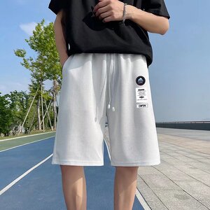 潮流短裤男休闲裤时尚宽松型潮夏季日系青春流行直筒运动裤R03P20