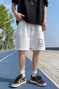 夏季短裤宽松型运动裤青春流行休闲裤新款潮男直筒R12P20图片