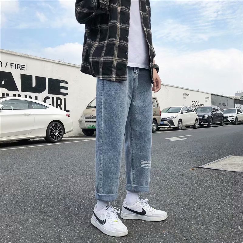 男秋冬新款直筒休闲裤牛仔裤N736P35图片