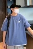 简约短袖t恤男夏季薄款小众日系半袖体恤ins潮流百搭上衣T7823P25，男装T恤，星座1116-2