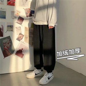男秋冬加绒加厚灯芯绒卫裤休闲裤KB323加绒P40常规32图片