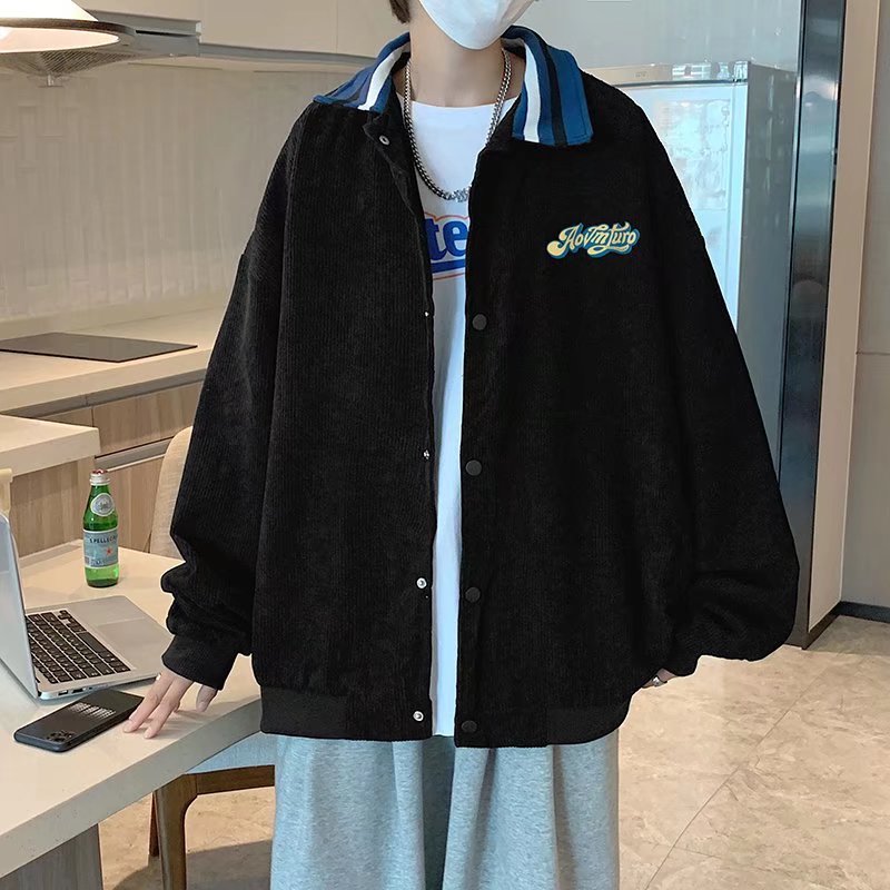 男秋季新款双层灯芯绒棒球服JK017P50图片