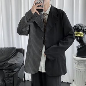 男秋季新款拼接西装外套X36P60图片