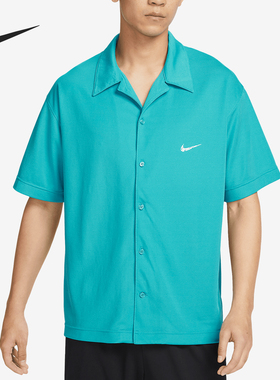 Nike/耐克官方正品新款男士简约时尚单排扣短袖衬衫FB6985-367