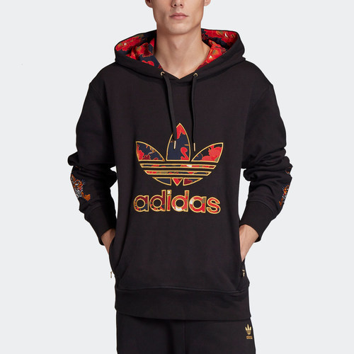 Adidas/阿迪达斯正品春秋新款HOODY男子连帽运动套头衫GC8691