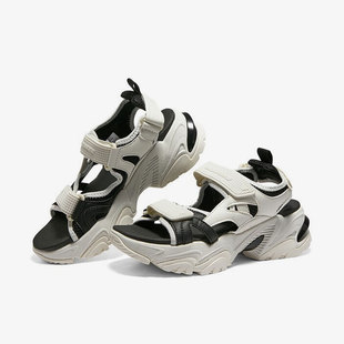 Skechers 男子DLITES SANDAL厚底休闲运动透气凉鞋 斯凯奇正品