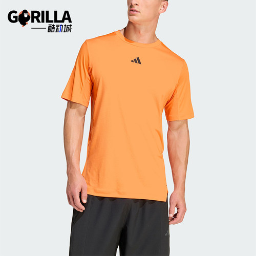 Adidas/阿迪达斯正品夏季男士圆领健身透气经典运动短袖T恤KE9939