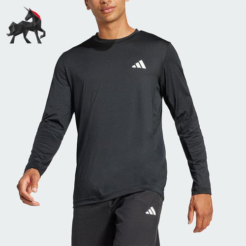 Adidas/阿迪达斯正品2025春夏款男士训练经典套头运动长袖JC7715
