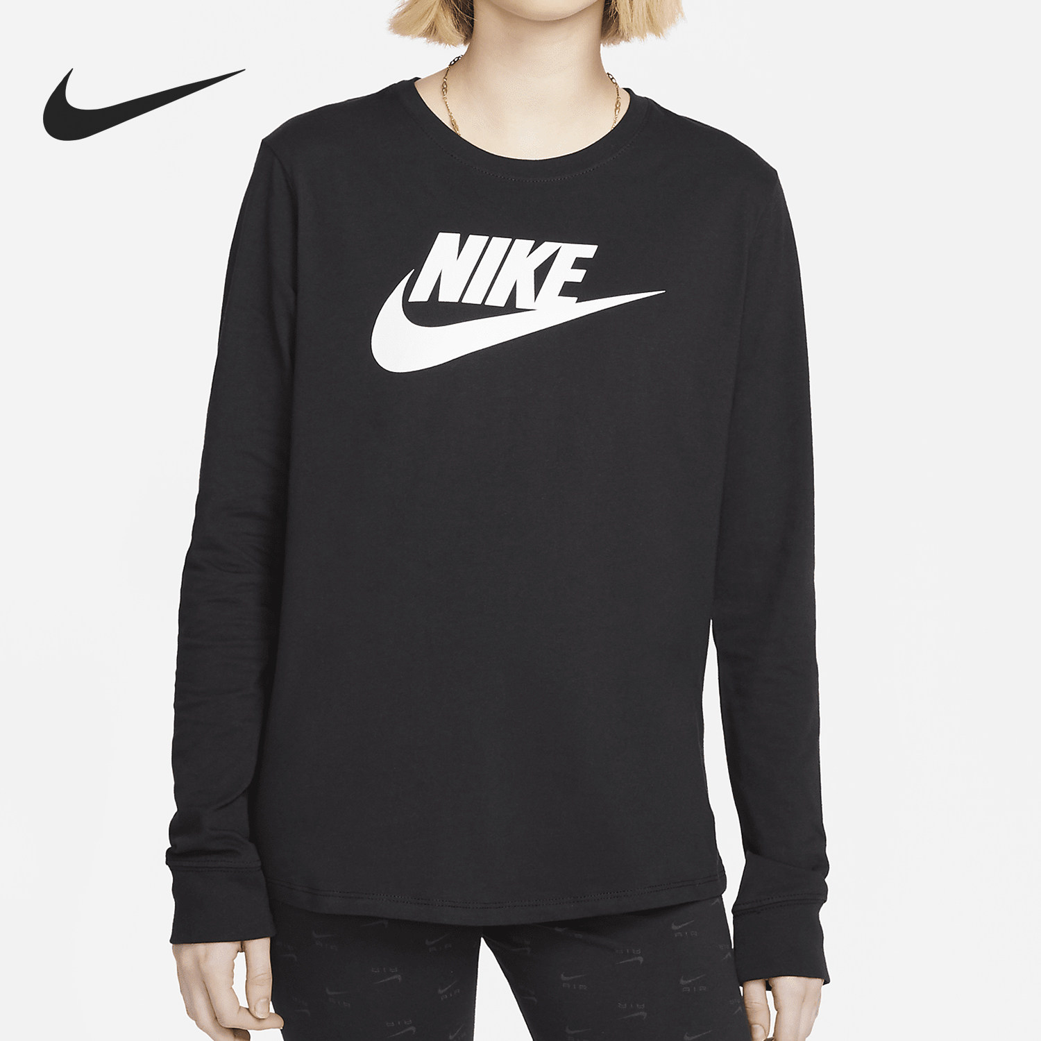 Nike/耐克官方正品当季新款女士休闲运动宽松圆领T恤FJ0442-010,运动服/休闲服装,运动T恤,淘宝优惠券,粉丝福利购,淘宝优惠卷