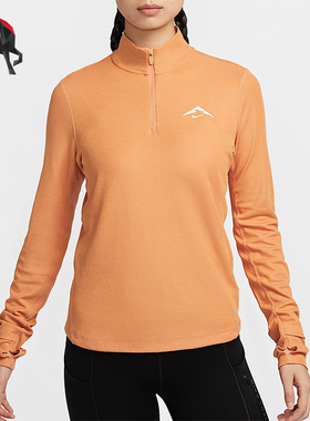 Nike/耐克正品春季新款女士越野跑步半拉链运动长袖T恤HJ2249-856