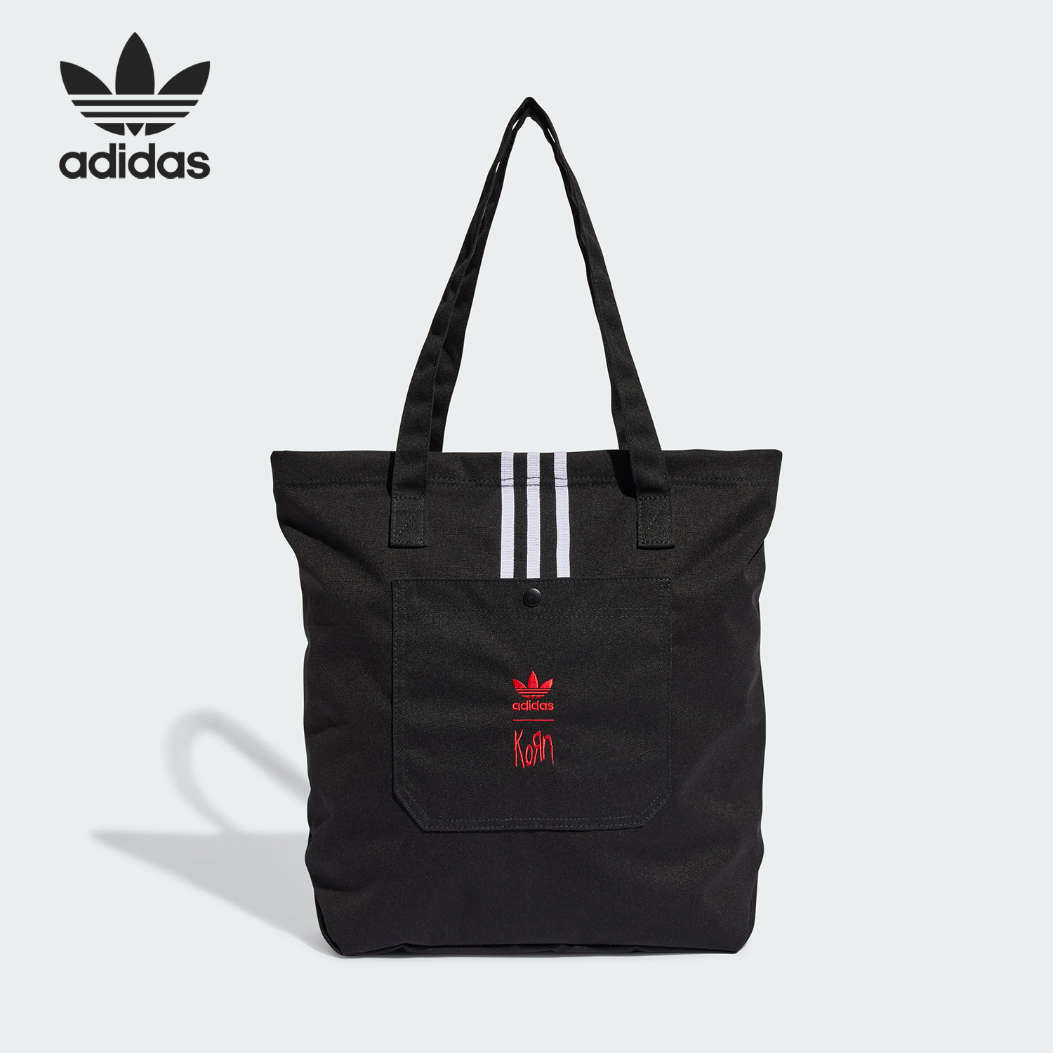 阿迪達斯男女日常設計托特單肩包