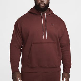 Nike/耐克正品Solo Swoosh男士加绒套头连帽卫衣DX1355-231