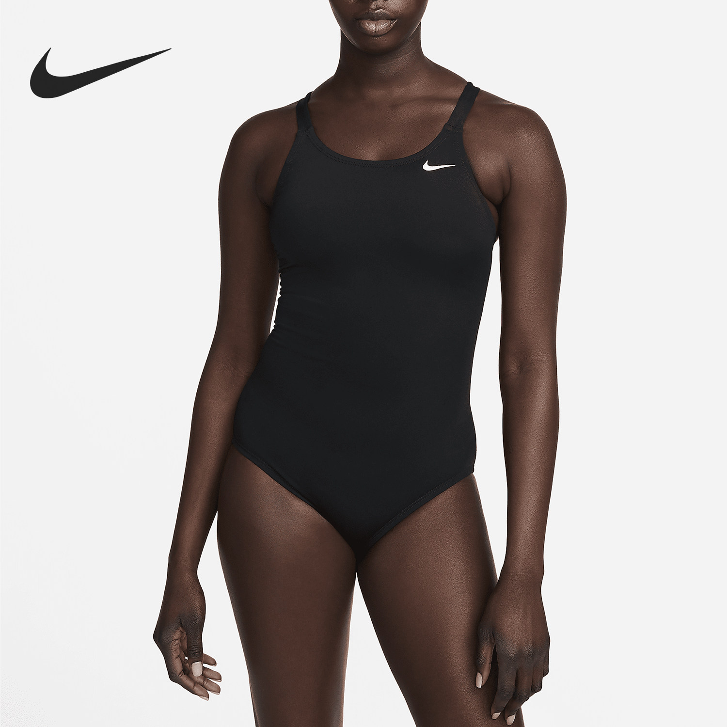 nike/耐克官方正品2024新款女士简约时尚舒适连体泳衣dv0124-011