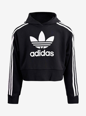 Adidas/阿迪达斯正品三叶草新款大童运动休闲连帽卫衣 H32337