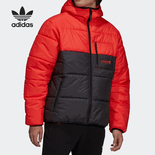 新款 Adidas 阿迪达斯官方正品 三叶草冬季 保暖男子运动棉服H13572