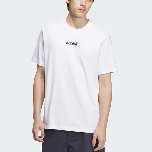 Adidas/阿迪达斯正品三叶草男休闲圆领宽松经典透气短袖T恤JX2635