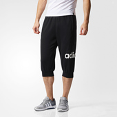 阿迪达斯正品 年夏季 新款 Adidas 男子休闲透气中长裤 BK3238