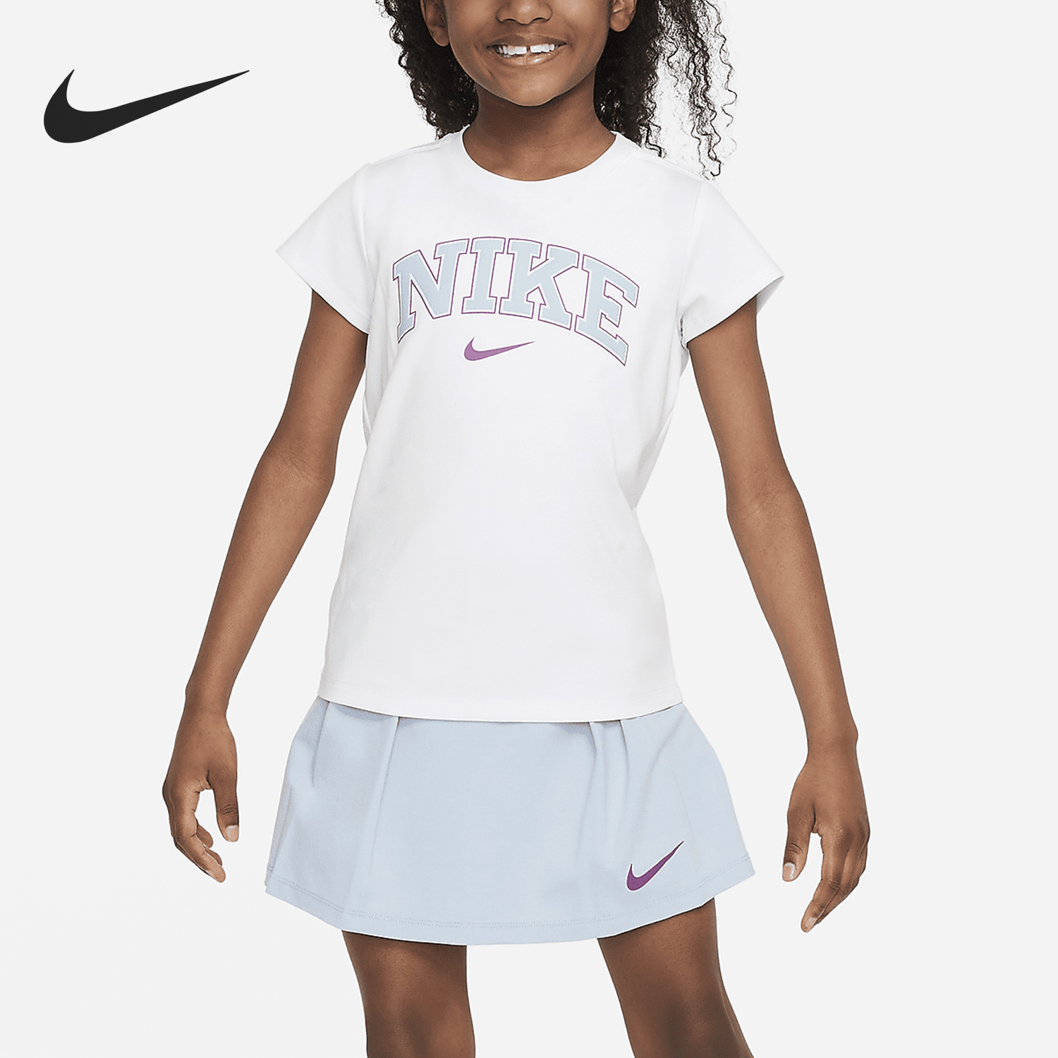 Nike/耐克正品Prep in Your Step小童T恤裤裙套装HM4582-411