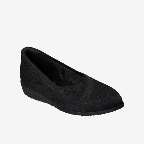 Skechers斯凯奇正品Cleo Sawdust女日常出行休闲单鞋159137-BLK