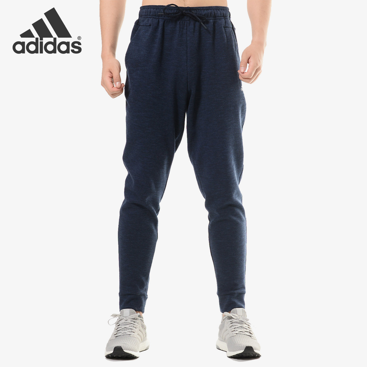 阿迪达斯男子针织休闲运动长裤