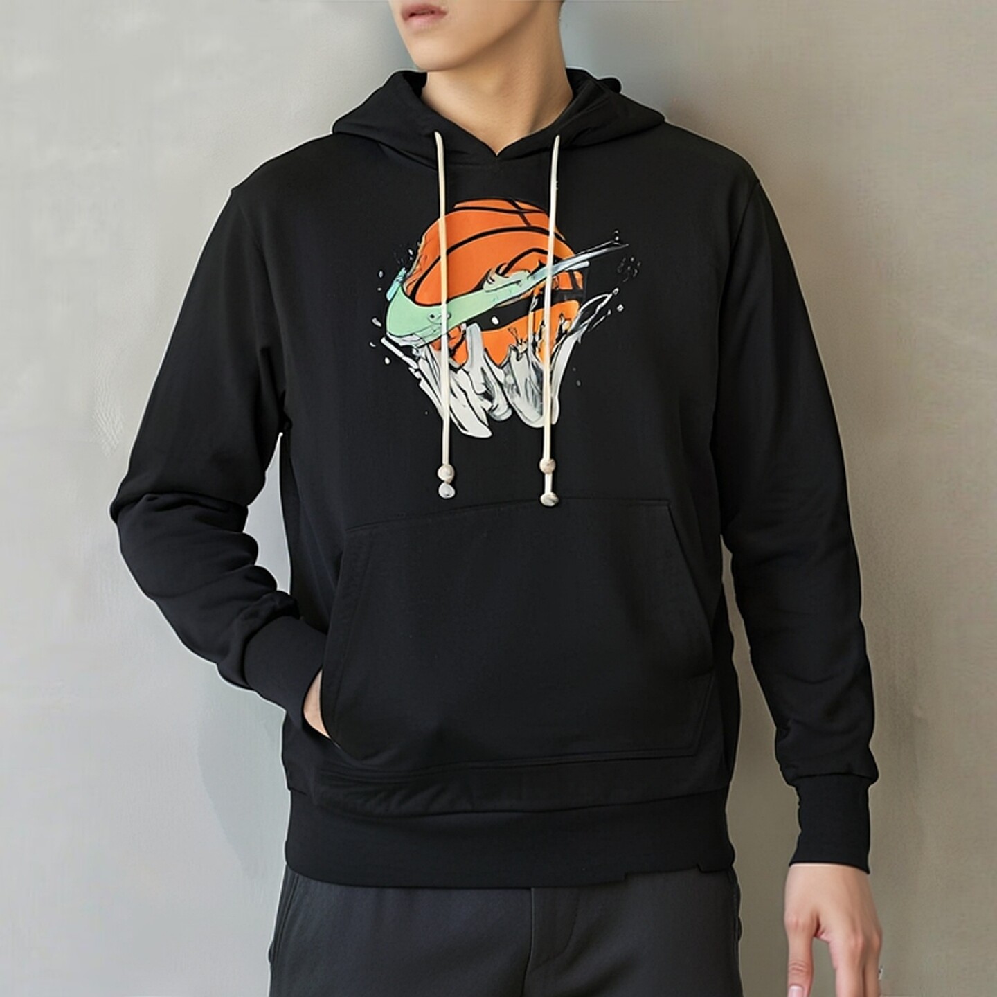 NIKE耐克速干连帽卫衣男装25新款毛圈休闲运动保暖宽松长袖套头衫