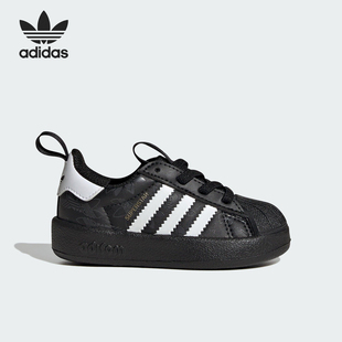 JR3755 三叶草婴童休闲易穿脱贝壳头运动鞋 Adidas 阿迪达斯正品