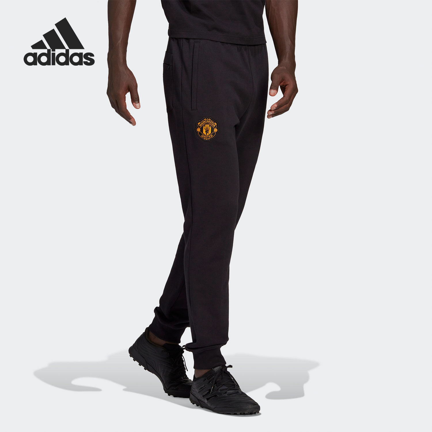 Adidas/阿迪达斯正品运动男子实战曼联足球训练长裤 H63997