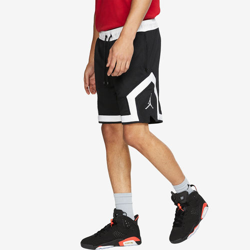 Nike耐克正品Jordan男透气网眼印花撞色抽绳篮球短裤BQ8376-010