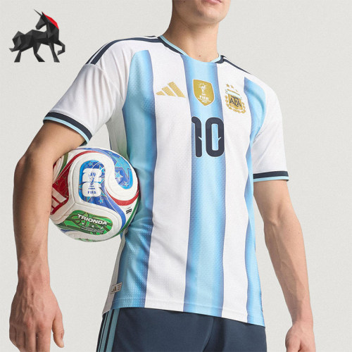 Adidas/阿迪达斯正品2025男士运动圆领套头透气足球短袖KH3934