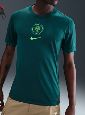 Nike/耐克正品Dri-FIT男士足球修身运动经典透气短袖FZ9026-483