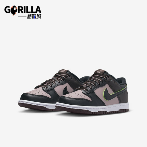Nike/耐克正品Dunk Low GS女子大童休闲经典轻便板鞋HQ1957-600