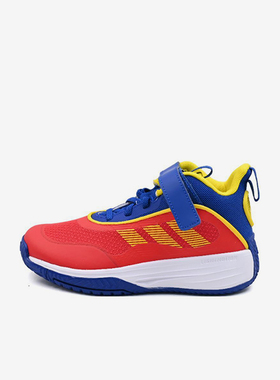 Adidas/阿迪达斯正品2025儿童运动缓震魔术贴经典篮球鞋JR6000
